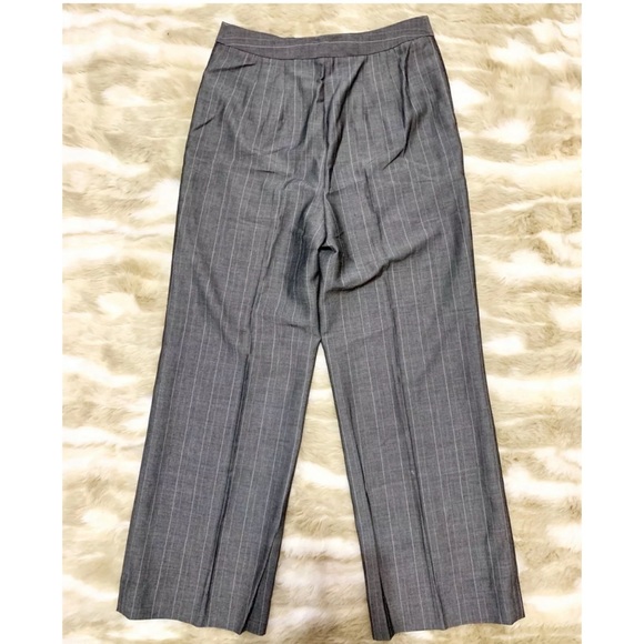 ELLEN TRACY Gray Pinstripe Trousers - Picture 3 of 4